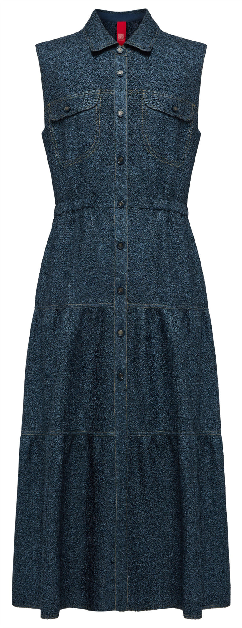 Textured Dress | Navy