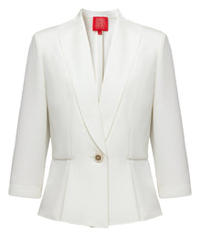 Heavyweight Silk Jacket | White