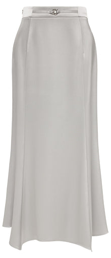 slim midi skirt | Grey