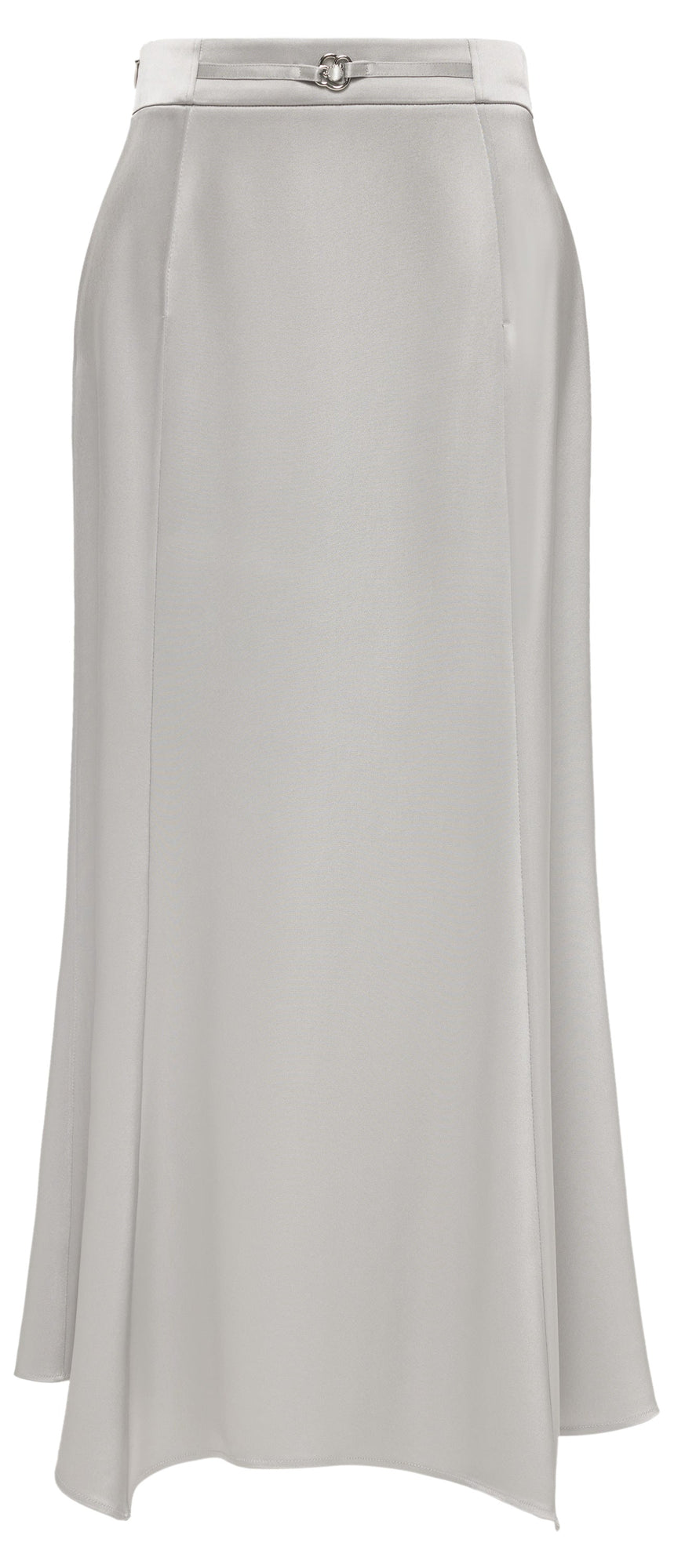 slim midi skirt | Grey