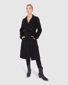 Envy Me Zipped Coat | Women | Black