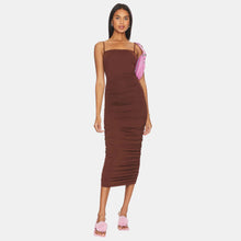 OW Collection EZRA Midi Dress Account 175 - Cappuccino