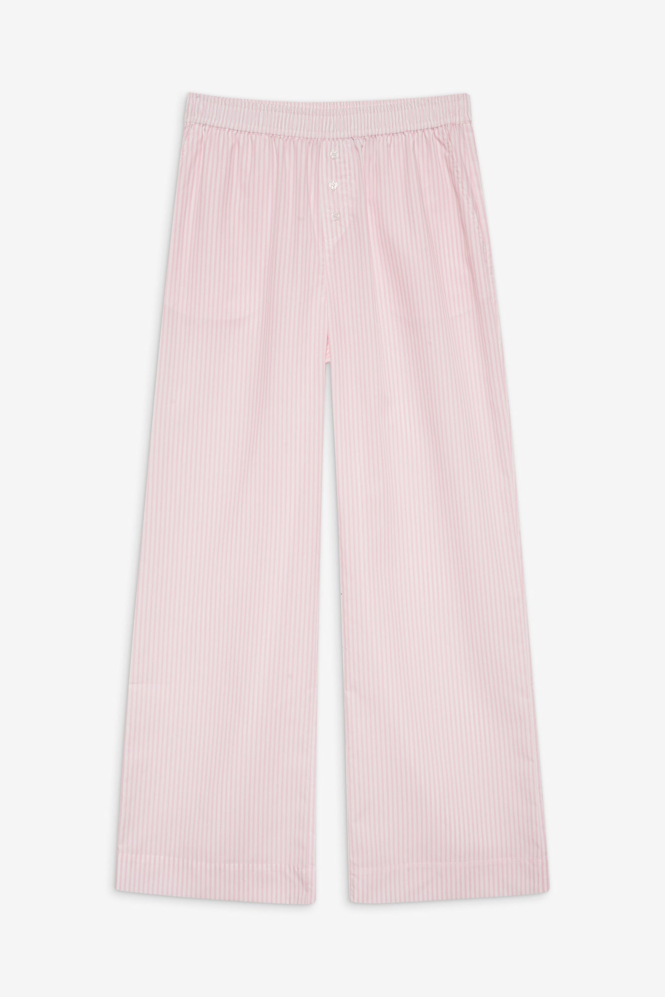 Easy Poplin Sleep Pant in Pink Stripe