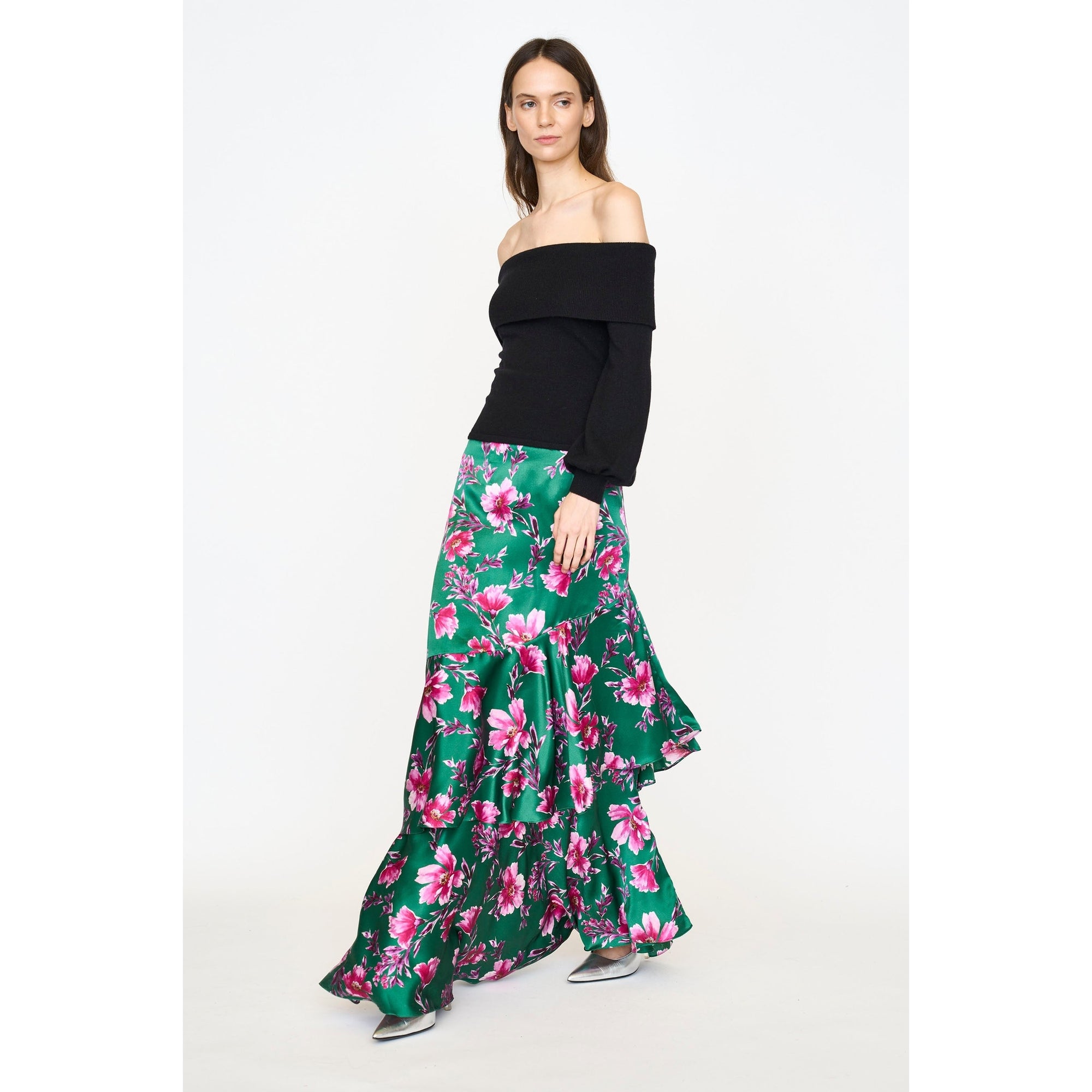 Eden Skirt | Pink Poinsettia