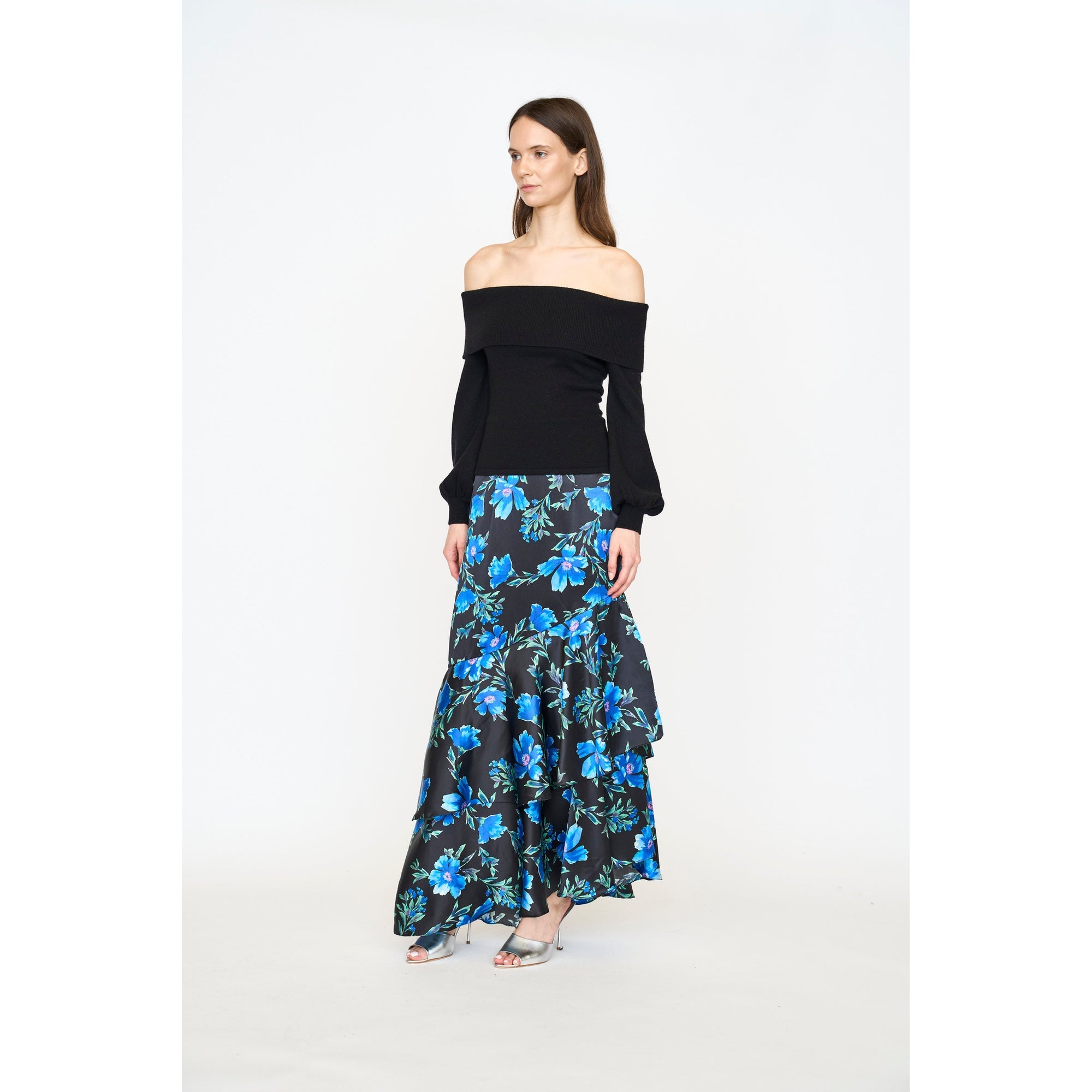 Eden Skirt | Sapphire Poinsettia