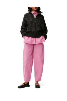 Elasticated Curve Trousers | Cyclamen