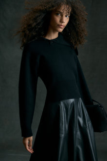 Shelby | Elijah Foldover Button-Collar Sweater in Size Small