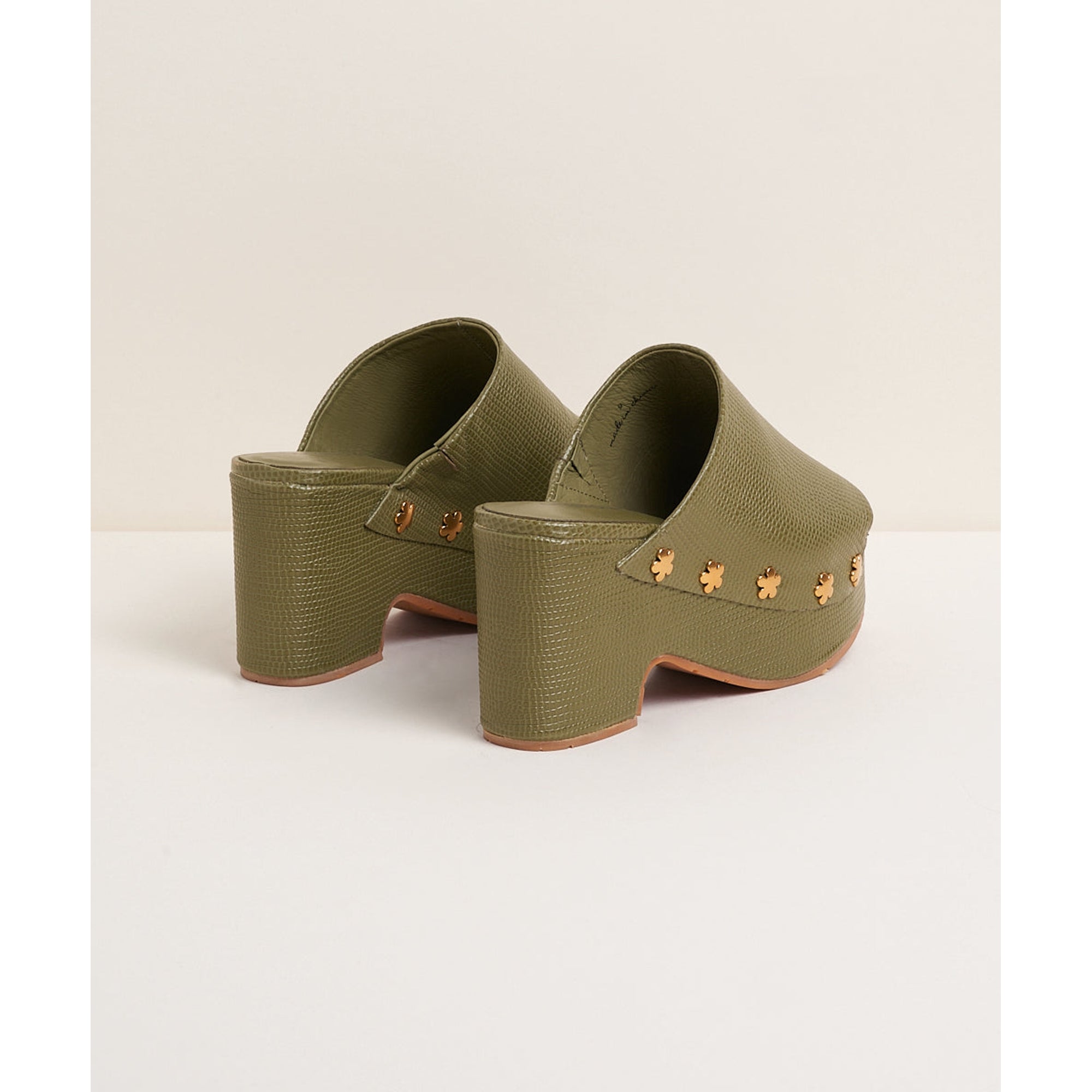 Ellery Platform Sandal | Khaki Flower