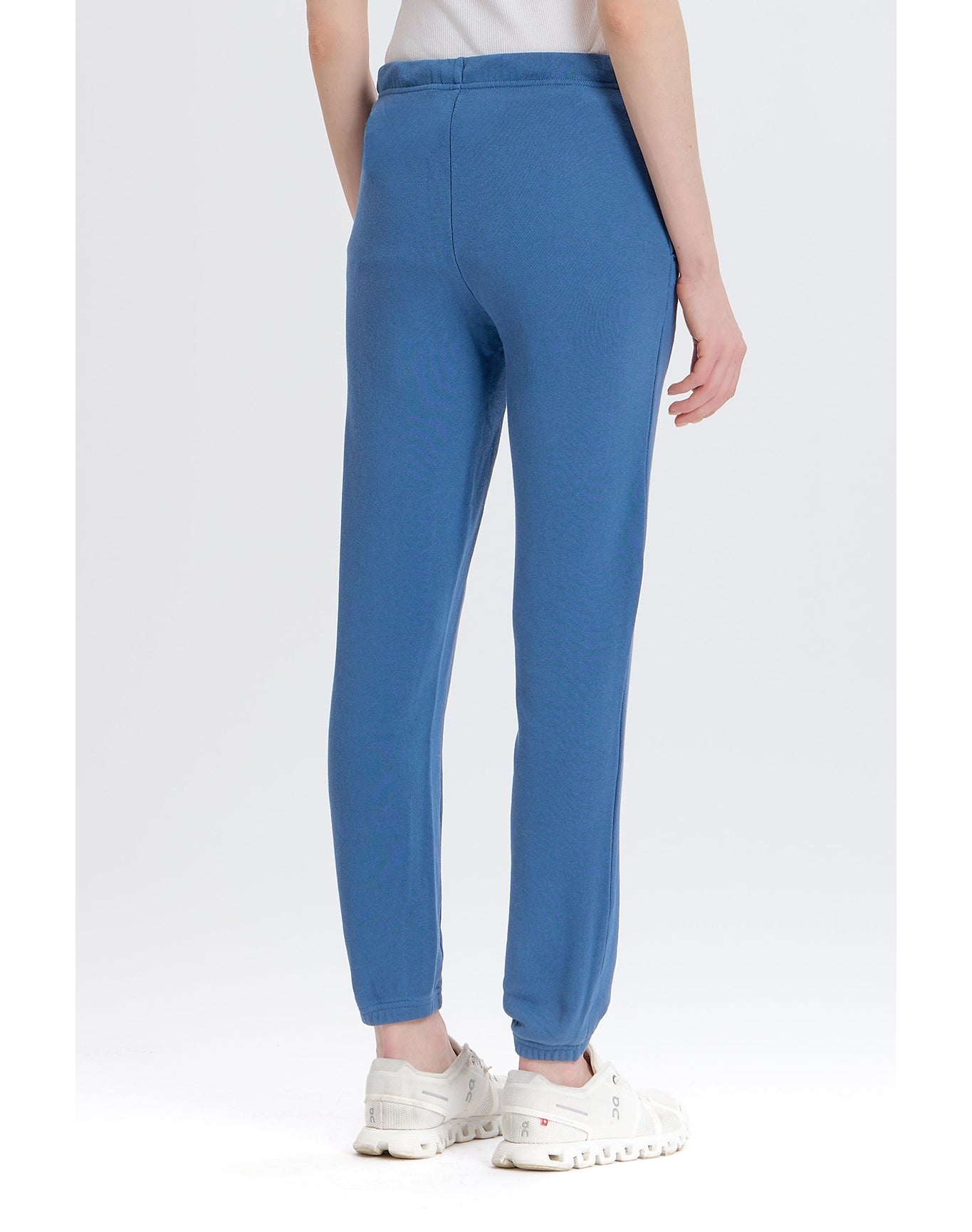 Embroidered Drawstring Sweatpant | Deep Blue