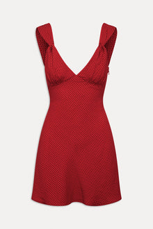 Emilia Polka Dot Mini Dress Spice Dot