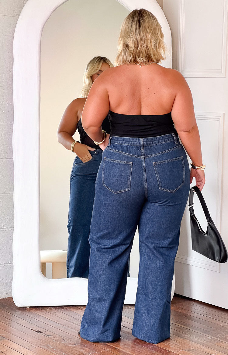 Essie Straight Leg Jeans | Dark Blue