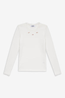 Eve Waffle Long Sleeve in White