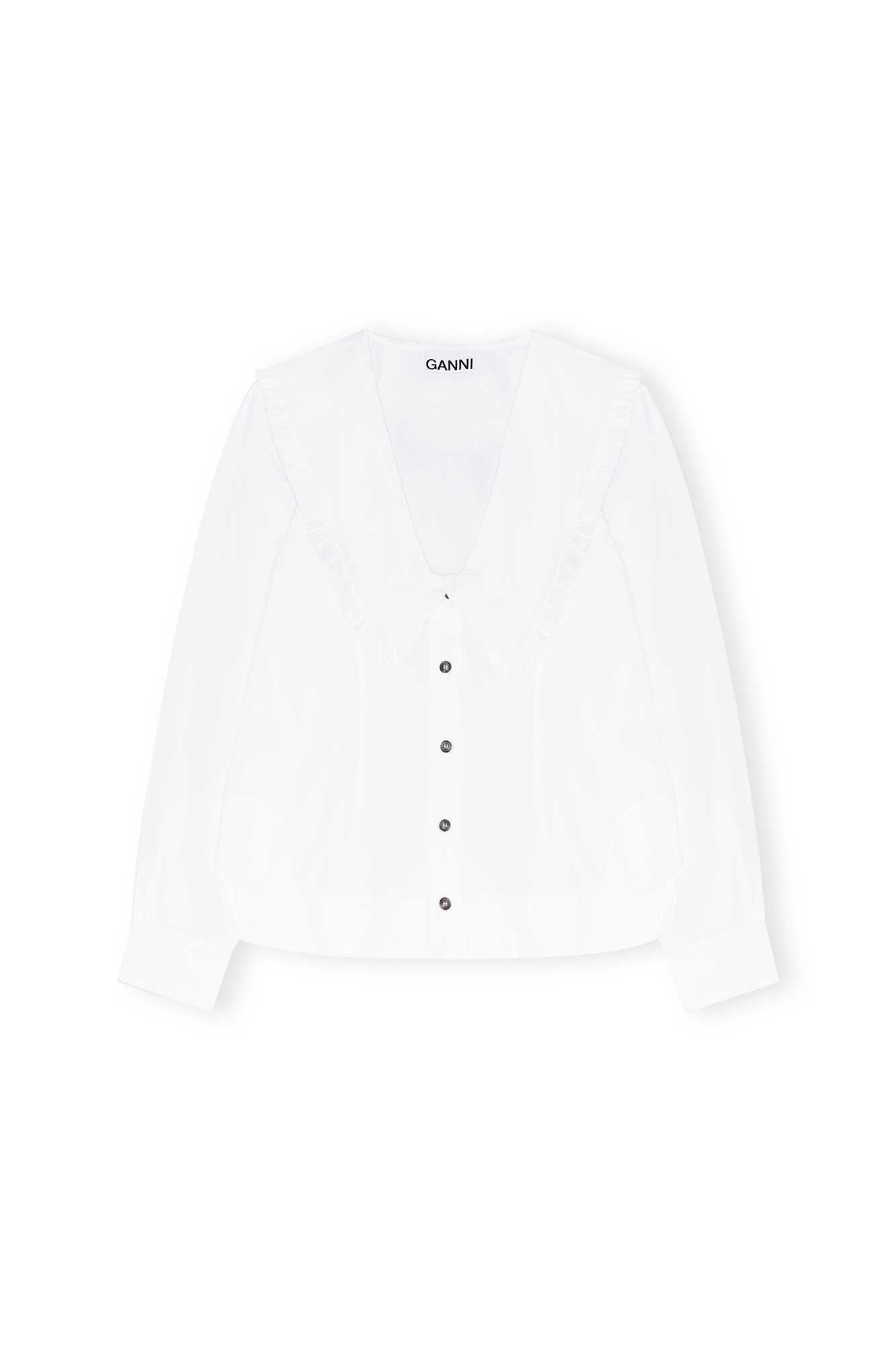 V-Neck Shirt | Bright White