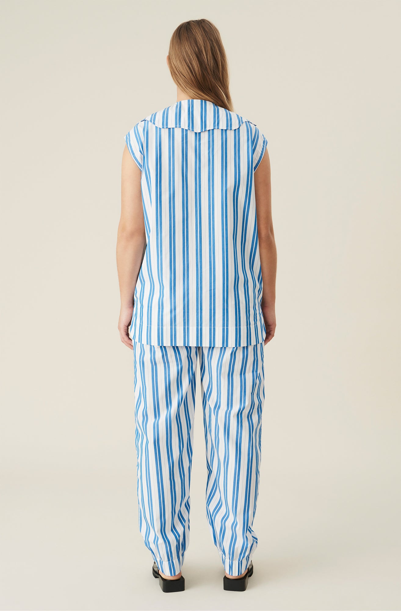 Striped Organic Cotton Trousers | Daphne