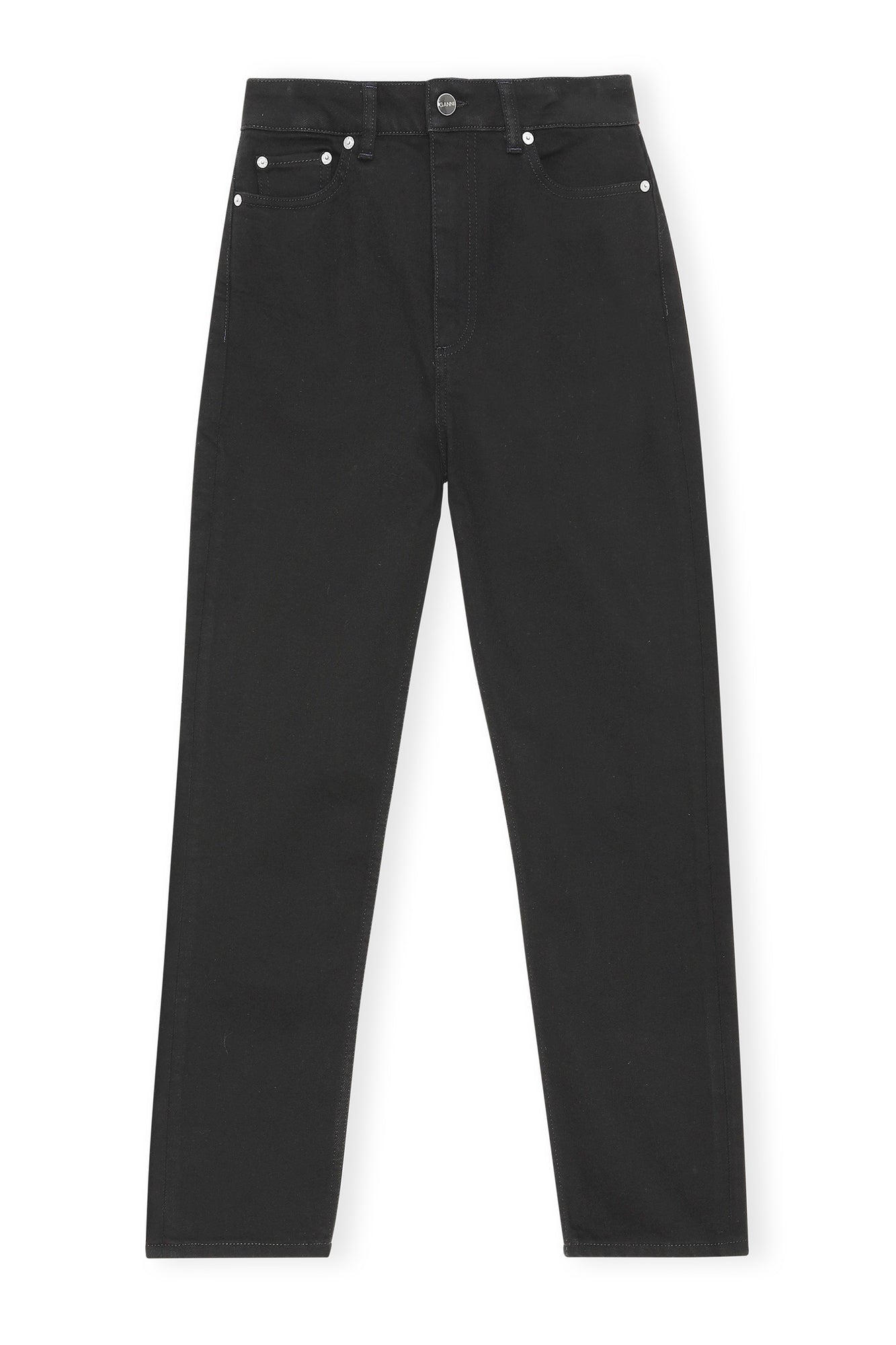 Stretch Cropped Jeans | Black/Black