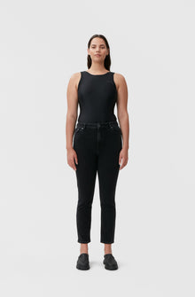 Cropped Jeans | Washed Black/Black