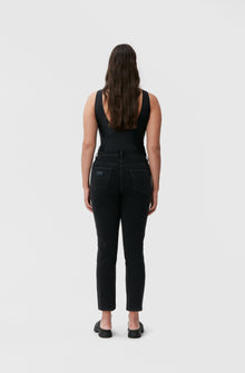 Cropped Jeans | Washed Black/Black