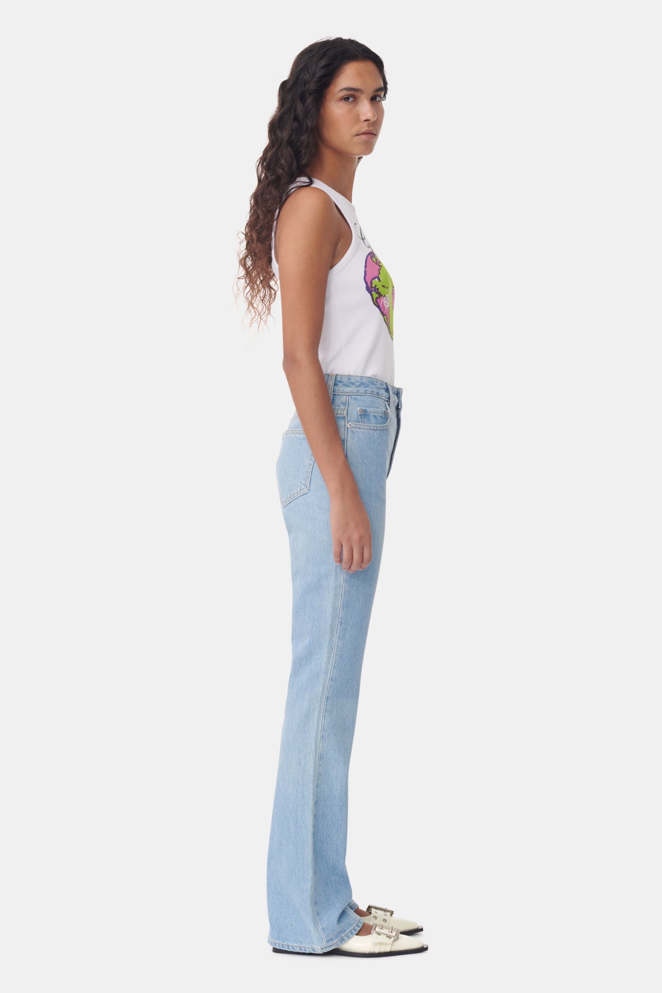 Wash Bootcut Jeans | Light Blue Stone