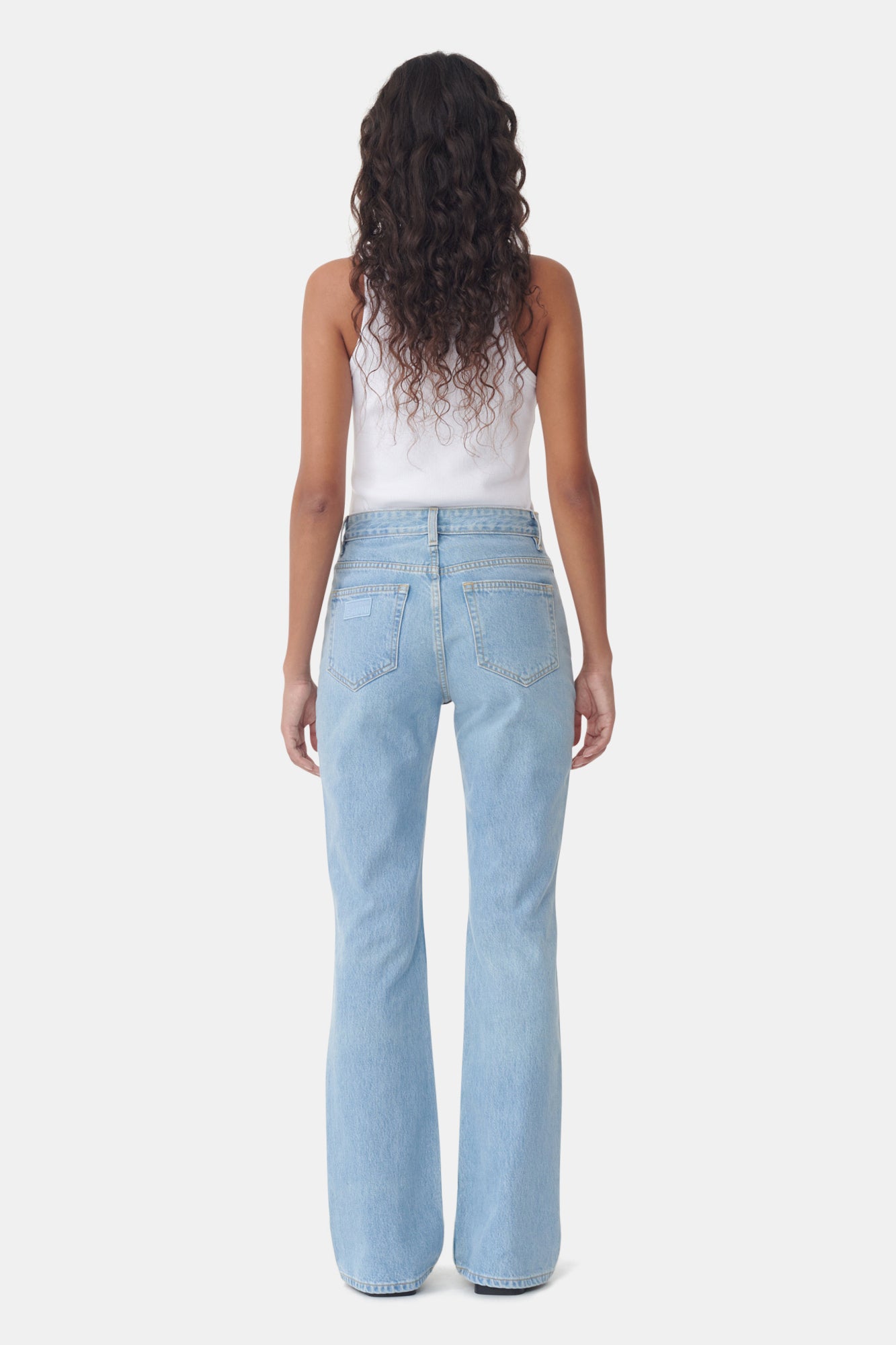 Wash Bootcut Jeans | Light Blue Stone