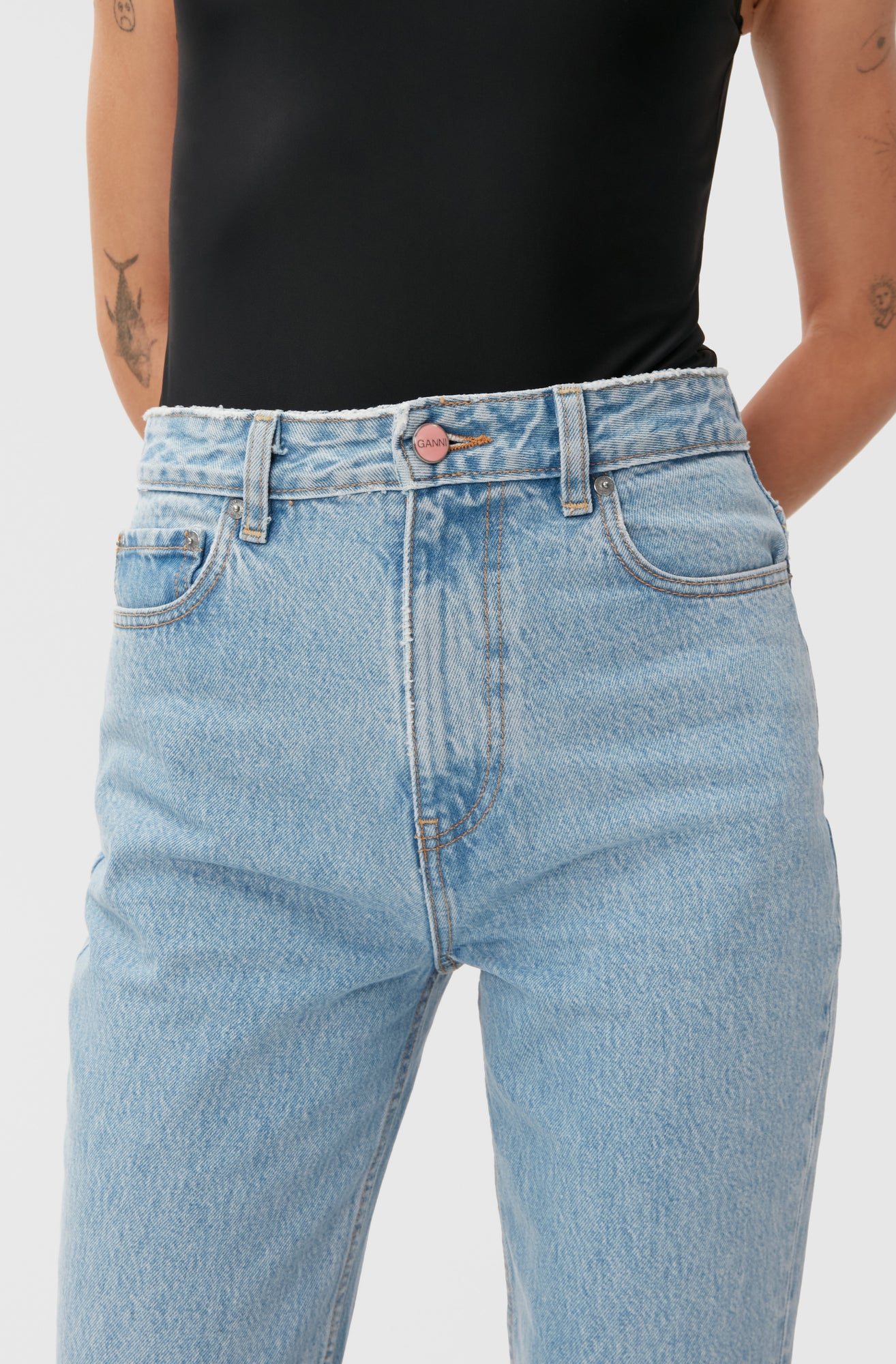 Wash Bootcut Jeans | Light Blue Stone
