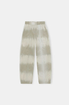 Curved Shell Trousers | Ikat Agate Grey