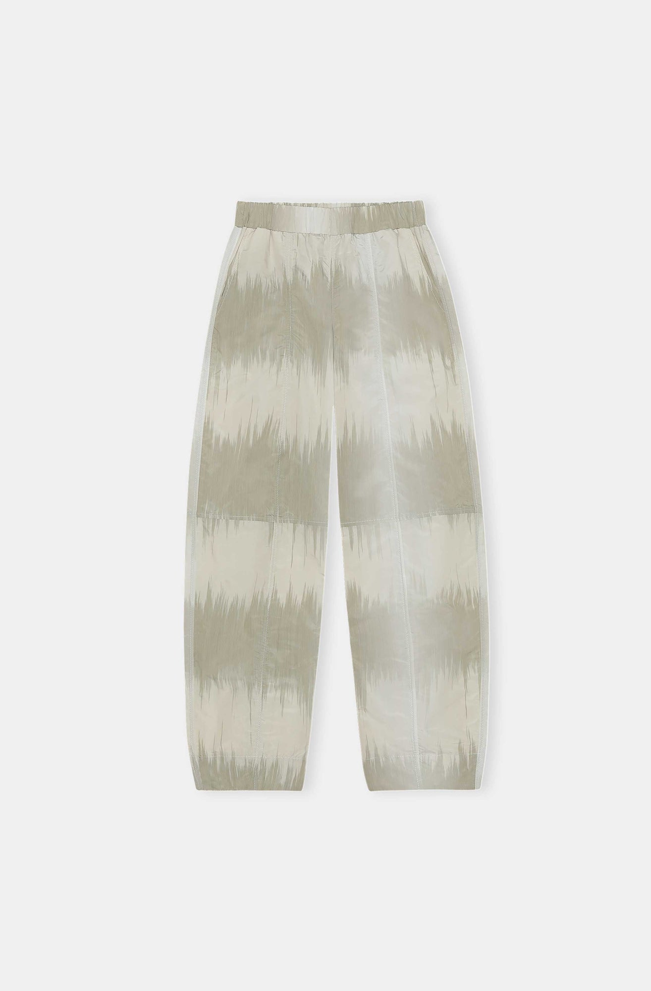 Curved Shell Trousers | Ikat Agate Grey