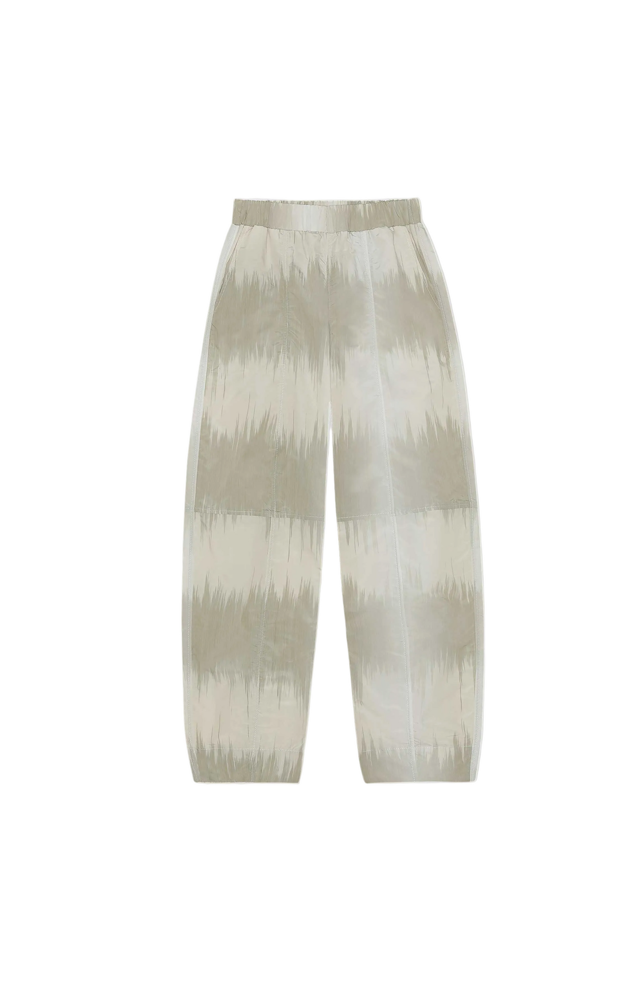 Curved Shell Trousers | Ikat Agate Grey