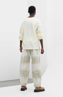 Curved Shell Trousers | Ikat Agate Grey