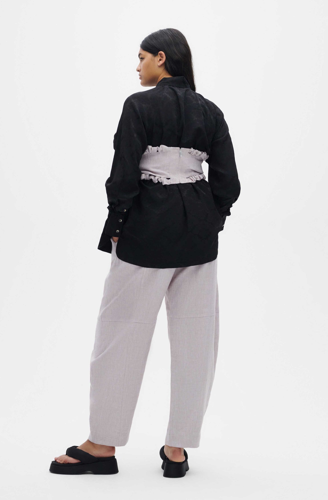 Strapless Crop Top | Light Lilac