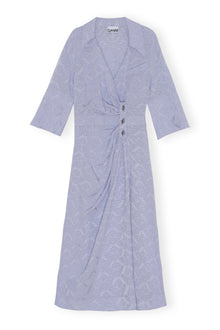 Midi Wrap Dress | Cosmic Sky