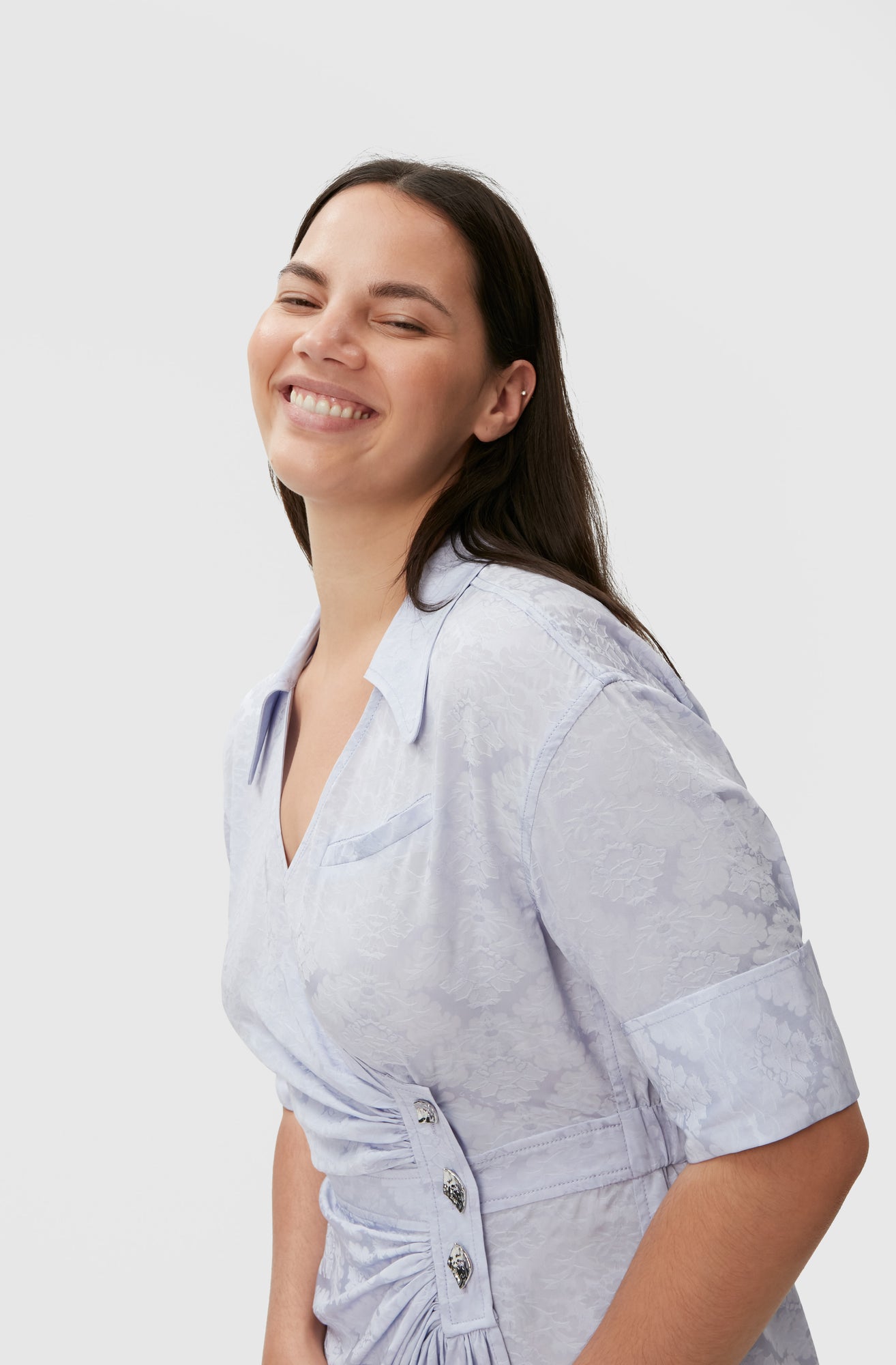 Midi Wrap Dress | Cosmic Sky