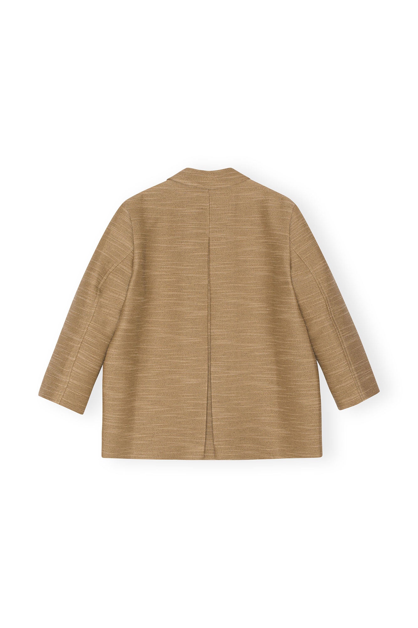 Slub Linen Oversized Blazer | Petrified Oak
