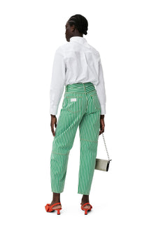 Cotton Poplin Asymmetrical Collar Shirt | Bright White