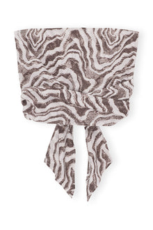 Printed Wrap Top | Egret