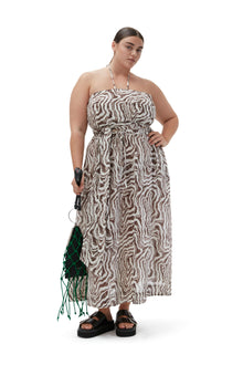 Printed Wrap Top | Egret