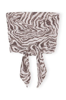 Printed Wrap Top | Egret