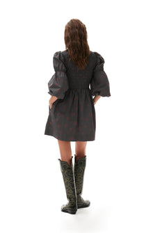 Bunny Print Dress | Volcanic Ash