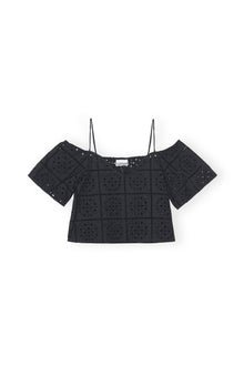 Broderie Anglaise Top | Black