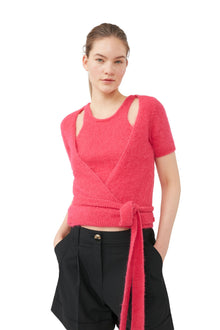 Drapey Melange Shorts | Black