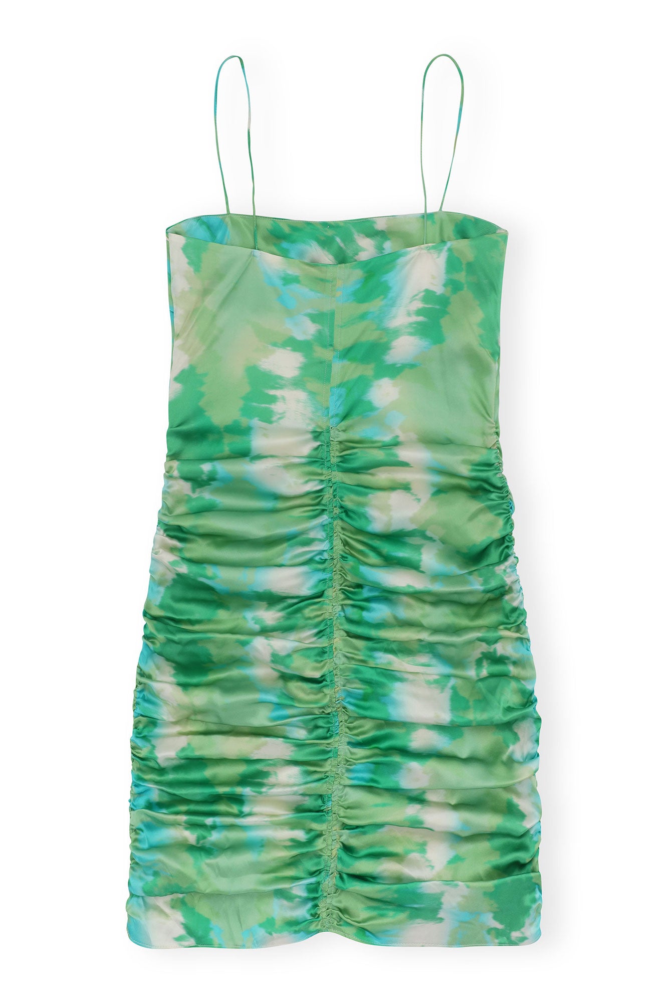 Silk Stretch Satin Mini Dress | Lily Green