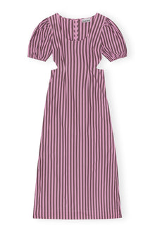 Striped Cotton Cutout Dress | Bonbon