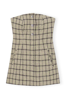 Check Suiting Strapless Top | Tender Shoots