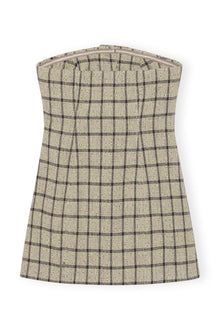 Check Suiting Strapless Top | Tender Shoots