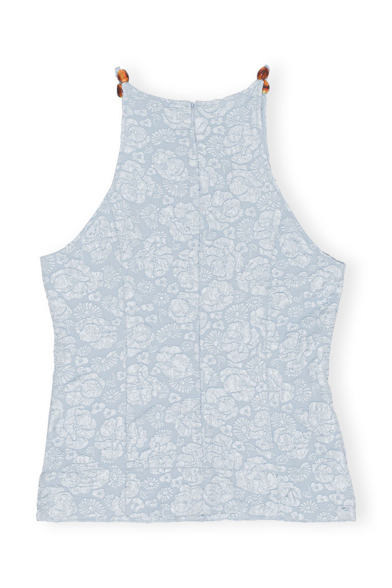 Stretch Jacquard Top | Sky Blue