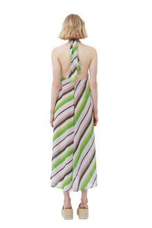 Light Chiffon Halterneck Dress | Multicolor