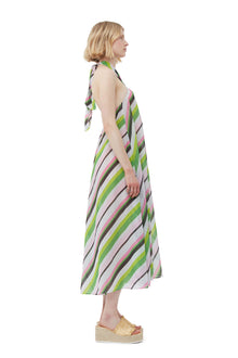 Light Chiffon Halterneck Dress | Multicolor
