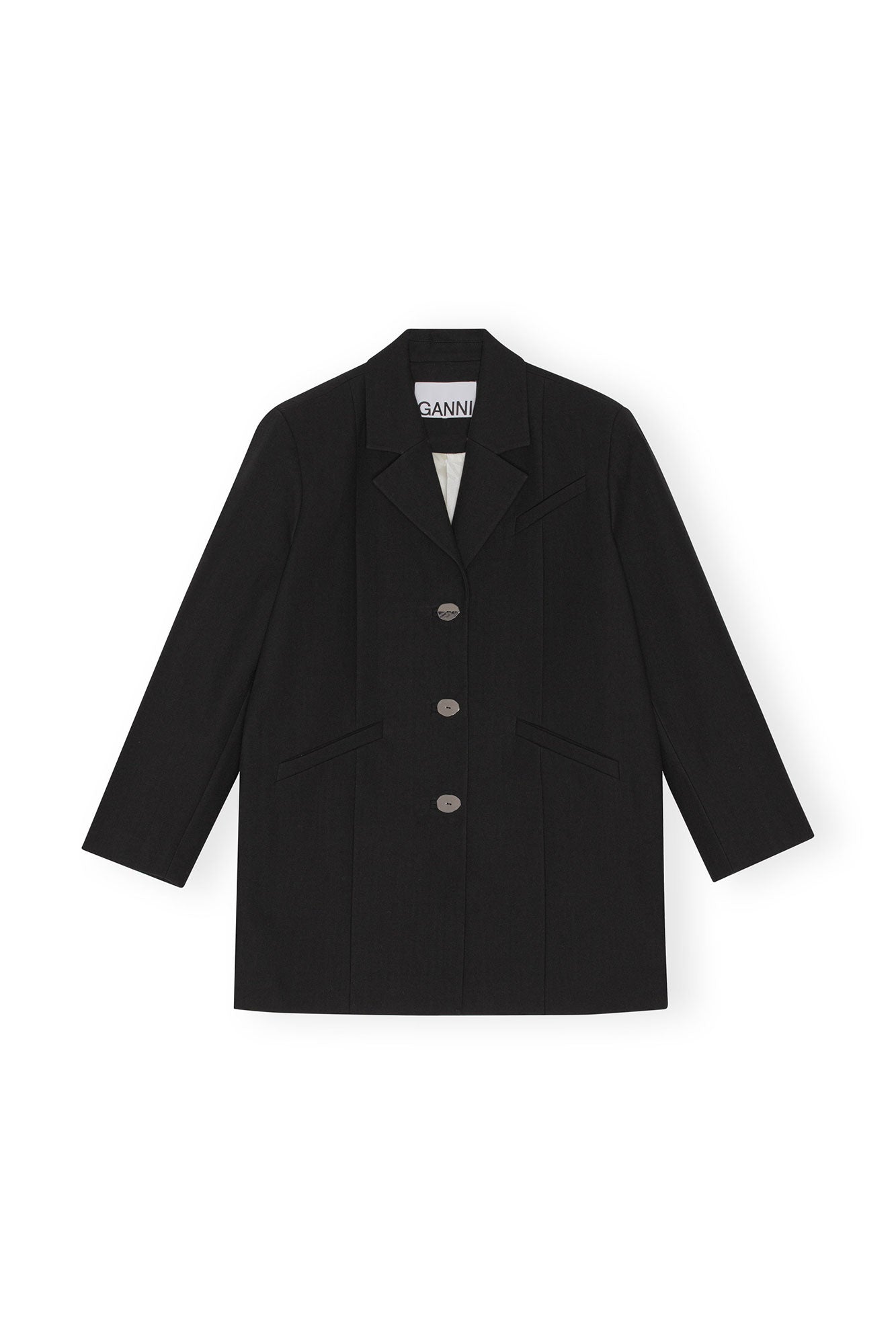 Cotton Oversized Blazer | Black