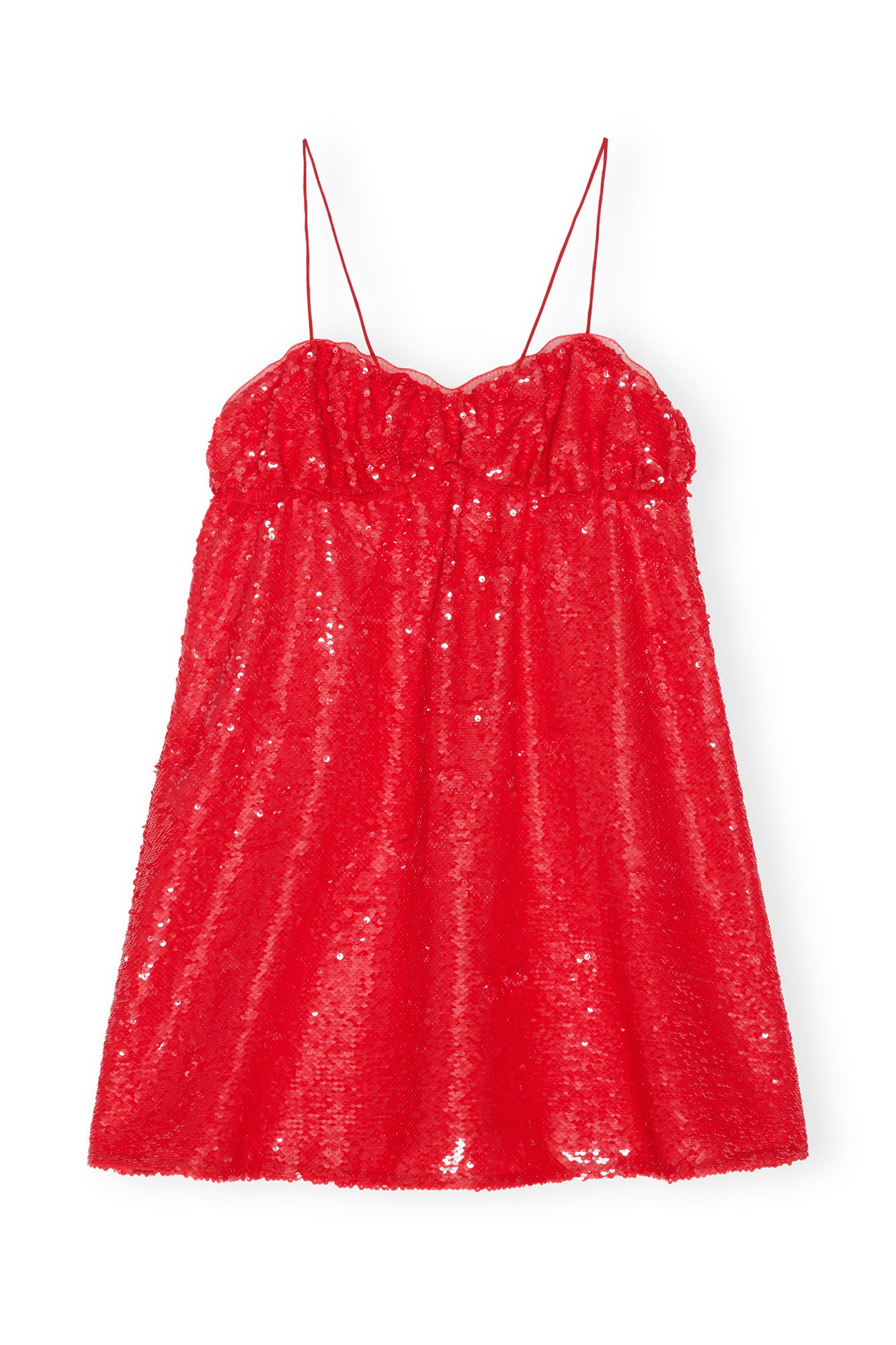 Sequins Mini Dress | Fiery Red