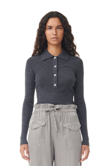 Washed Satin Pants | Frost Gray