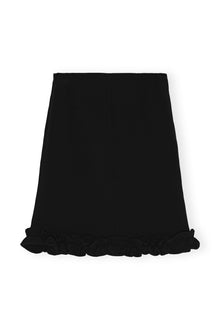Bonded Crepe Skirt | Black